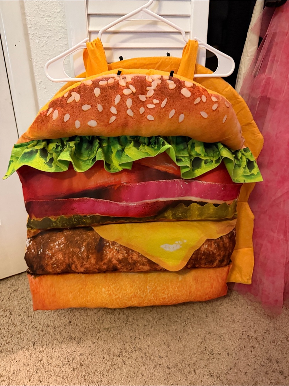 Target Yellow Red Green Burger Costume Top